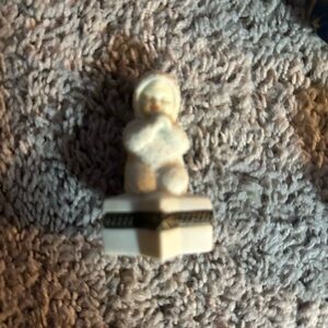 Ceramic Snowman Trinket Box